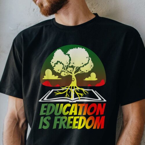 Education is Freedom Black History T-Shirt