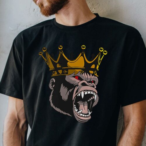 Gorilla Jero Designs: Stay Hungry T Shirt for Custom Art Gym Wear