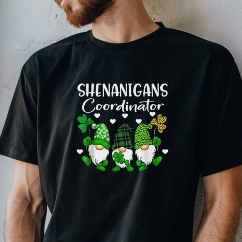 Gnome Green St. Patricks Day Shenanigans Coordinator Proud T-Shirt