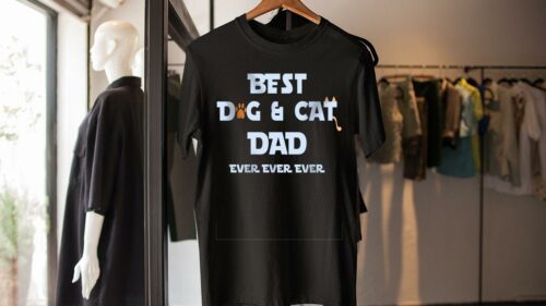 Best Dog & Cat Dad Ever Fathers Day t-shirt