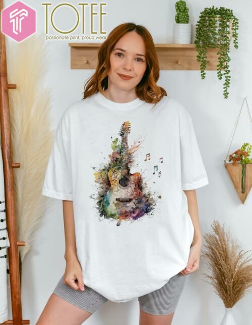 Guitar Colors Music Note t-shirt